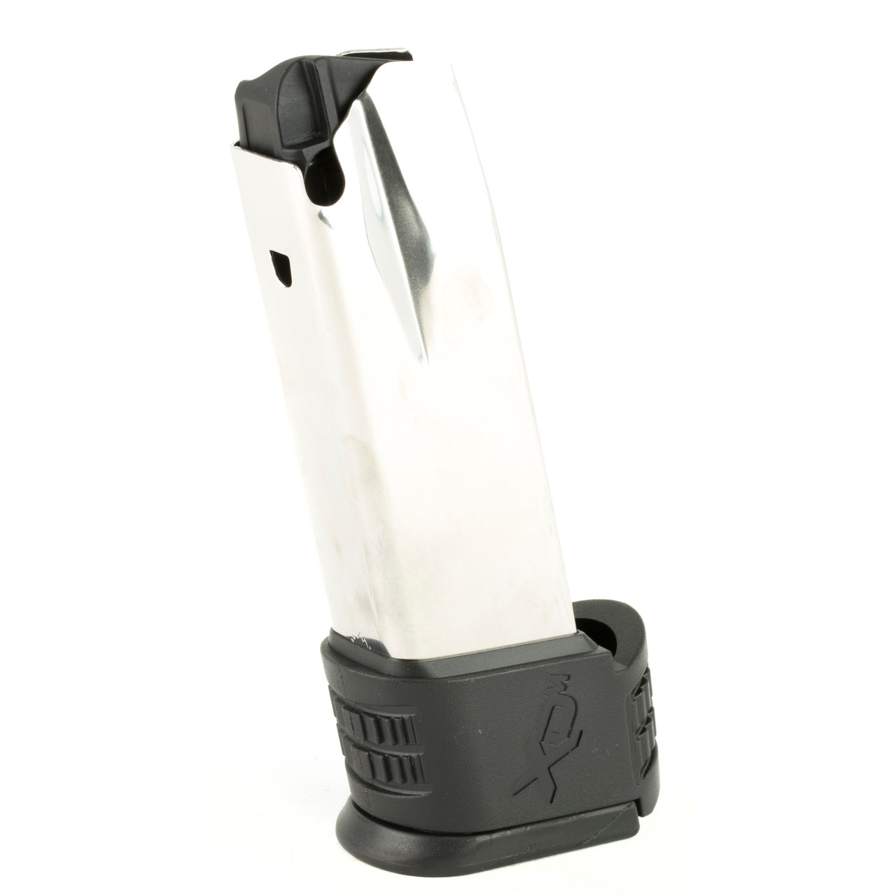 Springfield, Magazine, 40 S&W, 16 Rounds, Fits Springfield XDM, Compact, with Sleeve for Backstrap 2, Stainless, Silver