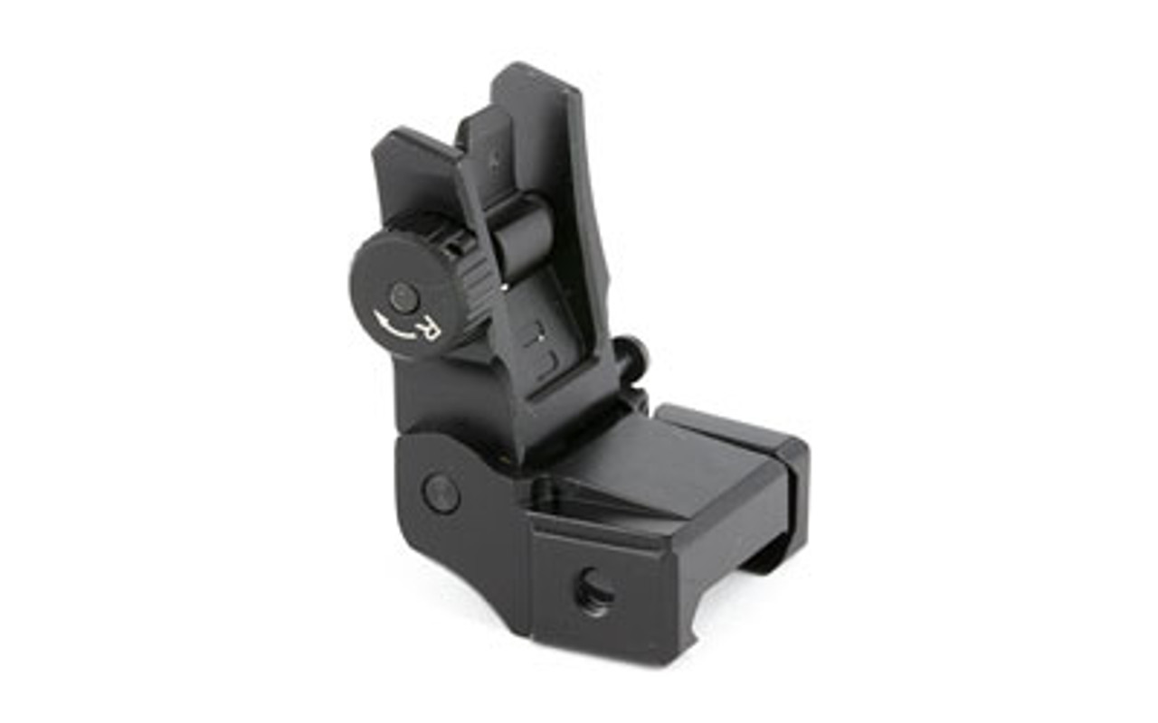 Leapers, Inc. - UTG, Sight, Flip-Up Rear Sight, Low Profile, Fits Picatinny, with Dual Aiming Aperture, Black Finish