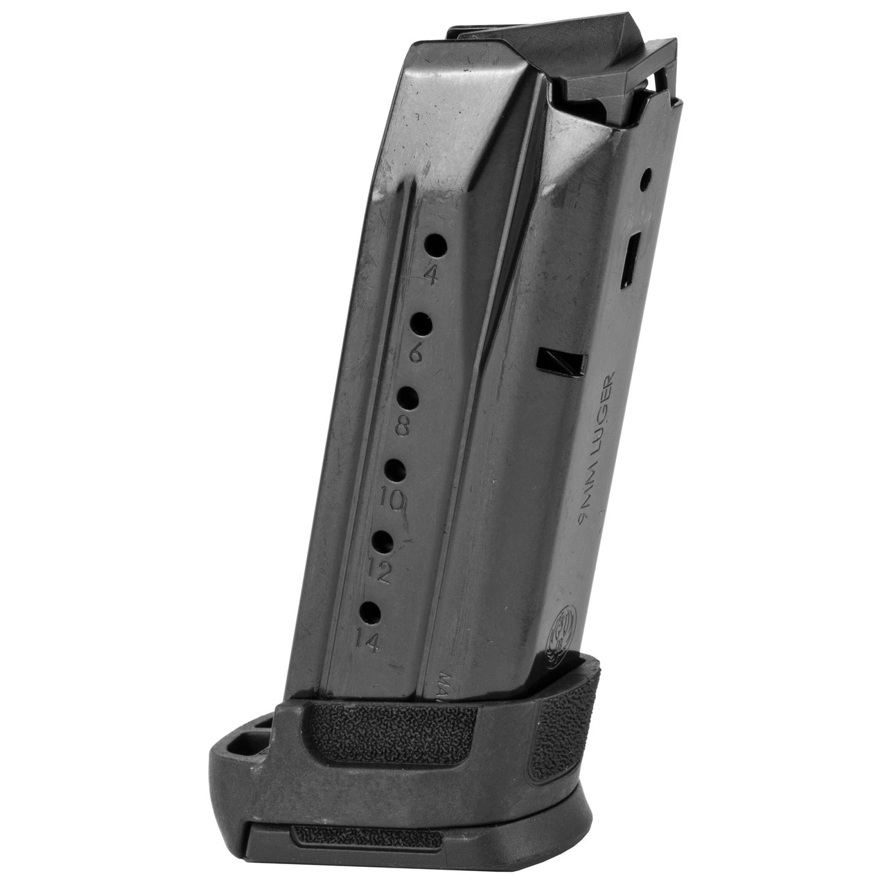 Ruger, Magazine, 9MM, 15 Rounds, Fits Ruger Security-9, Steel, Black, Includes Sleeve Extension