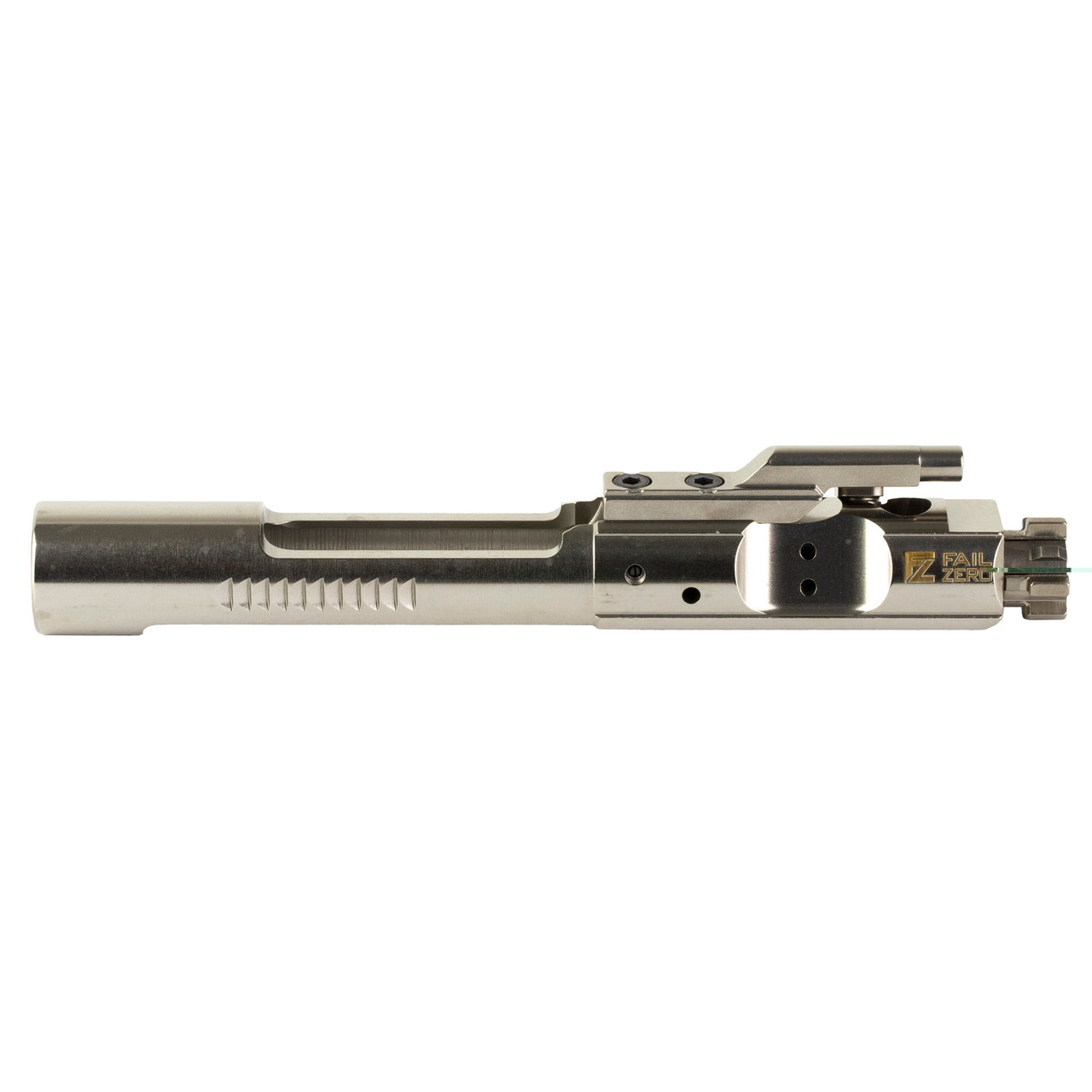 FailZero, AR-15 Bolt Carrier Group, No Hammer, Completely Assembled, EXO Nickel Boron Coated, Nickel Finish