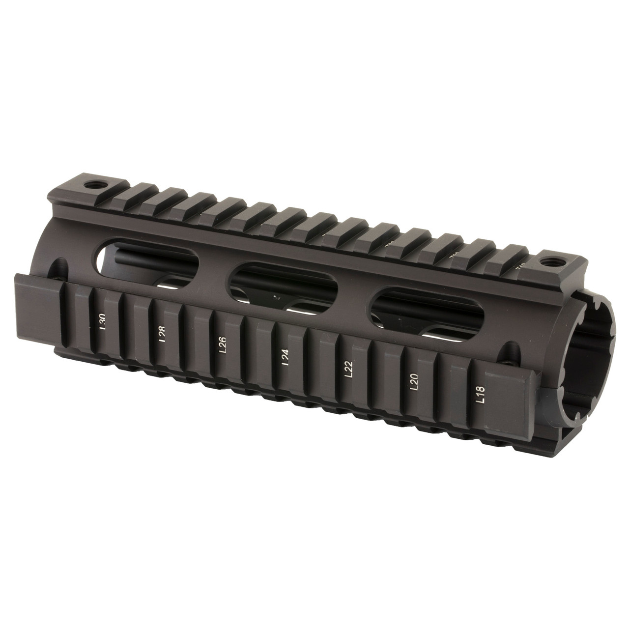 Leapers, Inc. - UTG, Model 4/15 Quad Rail, Fits AR Rifles, Carbine Length, Black