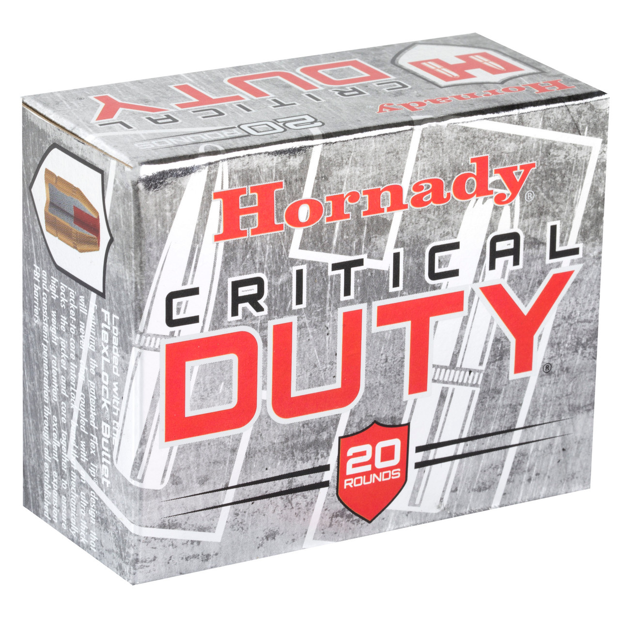 Hornady, Critical Duty, 45ACP +P, 220 Grain, FlexLock, 20 Round Box