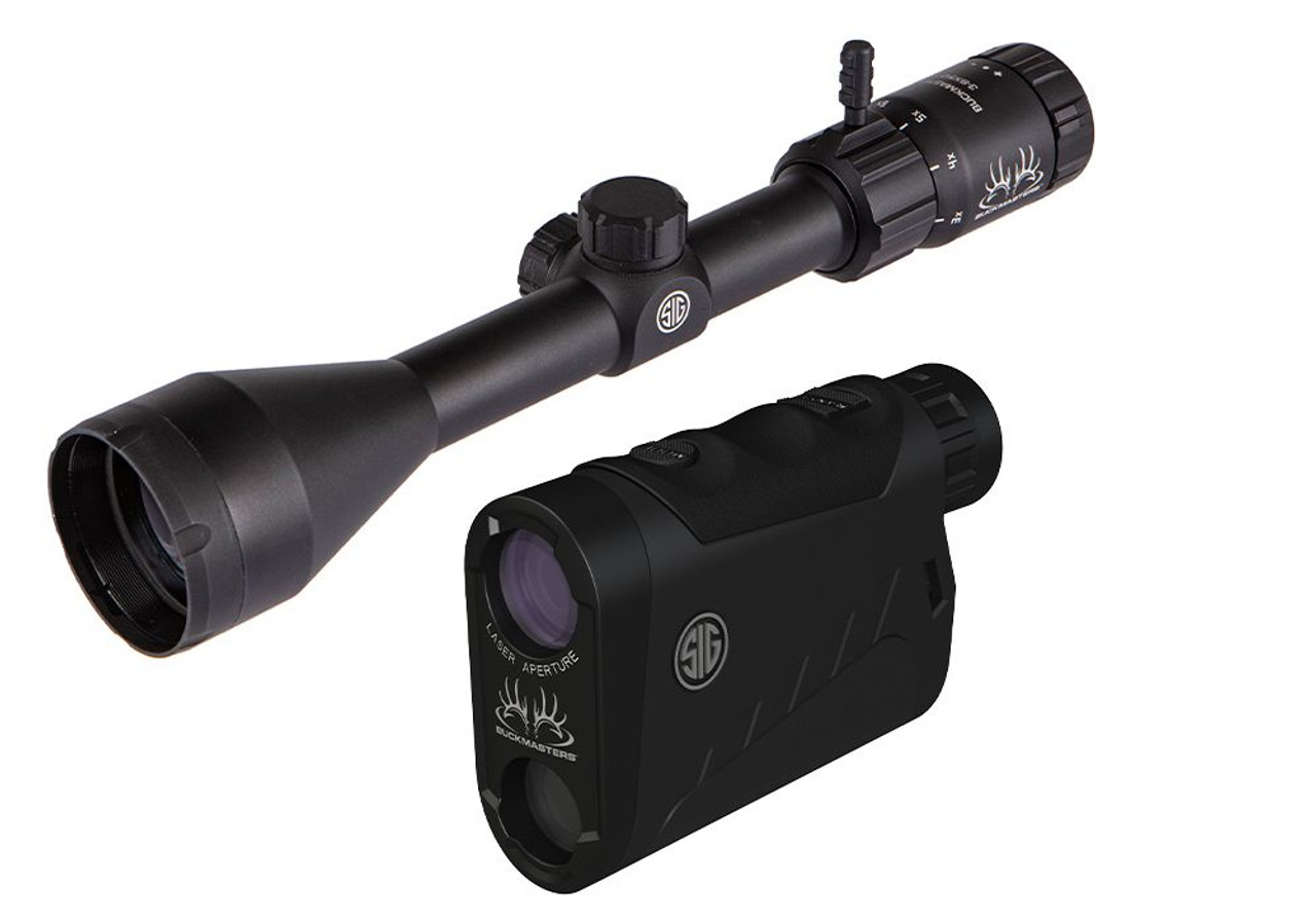 Sig Sauer Buckmaster Combo 1500 LRF Rangefinder & 3-9x50mm Rifle Scope