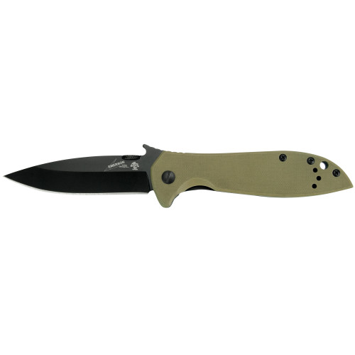 Kershaw, Emerson CQC, 3.25" Folding Knife, Spear Point, Plain Edge, G10 Coyote Brown Frame, 8CR13MOV