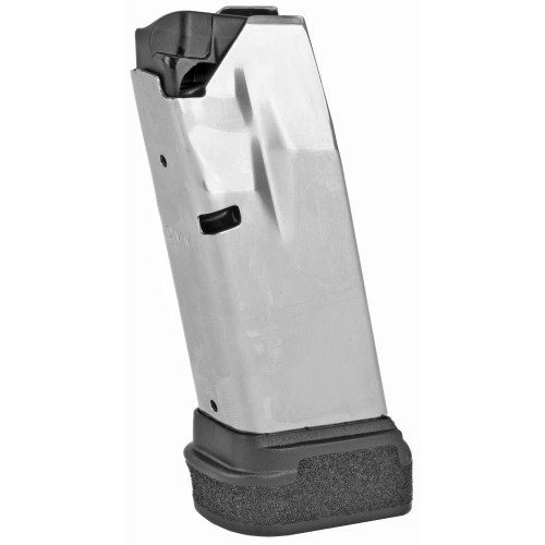 Springfield, Magazine, 9MM, 13 Rounds, Fits Hellcat, with Black Base, Stainless, Silver