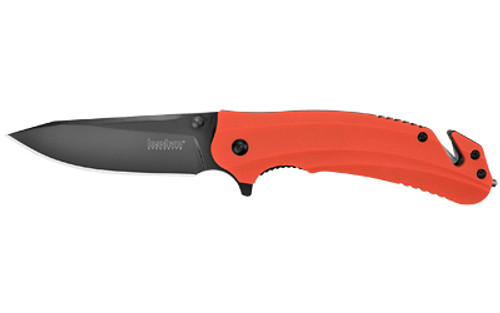 Kershaw Barricade Rescue Knife with Carbide Glassbreaker Tip / Seatbelt Cutter