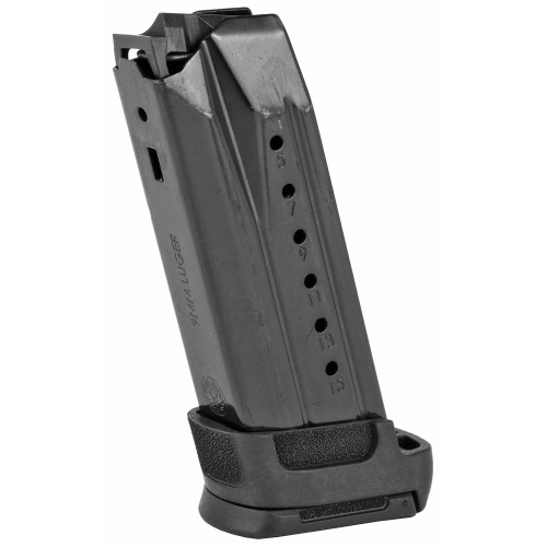 Ruger, Magazine, 9MM, 15 Rounds, Fits Ruger Security-9, Steel, Black, Includes Sleeve Extension