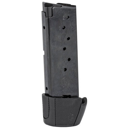 Ruger, Magazine, 9MM, 9 Rounds, Fits Ruger LC9 and EC9s, with Finger Rest, Steel, Blued Finish