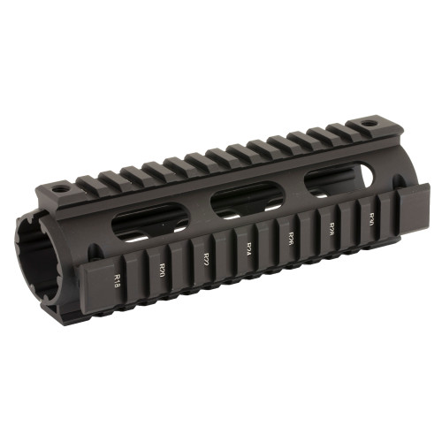 Leapers, Inc. - UTG, Model 4/15 Quad Rail, Fits AR Rifles, Carbine Length, Black