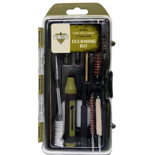 17 pc Rifle Cleaning Kit with Case, .223 rem/5.56 NATO