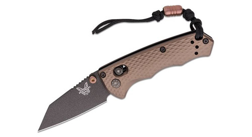 Benchmade 290BK-1 Full Immunity AXIS Folding Knife 2.49" CPM-M4 Cobalt Black Wharncliffe Blade, Flat Dark Earth Billet Aluminum Handles