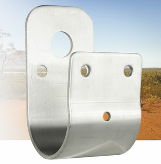 GME 45MM WRAP-AROUND BULLBAR BRACKET TO SUIT ANTENNA (STAINLESS STEEL)