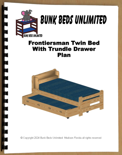 Twin bed with Trundle Plan