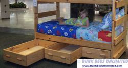 Hardware Kit to Build 3 Bunk Bed Storage Drawers Plans are Free
