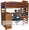 Tall Loft Bed Plans Room for an Adult to Sit at Desk  (bed is modified slightly from actual plan).