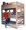 Triple Bunk Bed in Whitewash Photo
