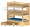 Picture of Triple Bunk Bed Plans with 3 Drawer Option