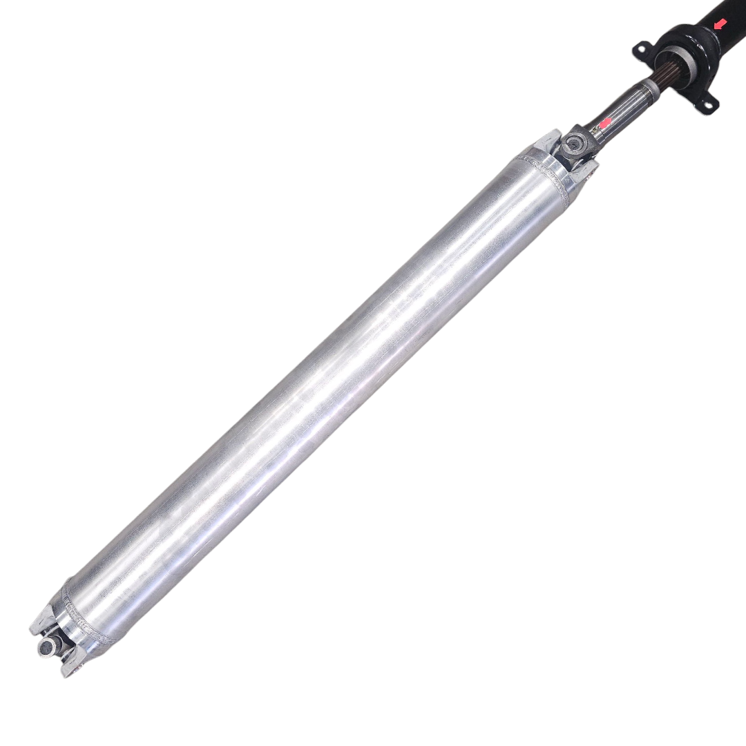 Custom 2 piece drive shaft with ALUMINUM #2 HIGH HORSEPOWER