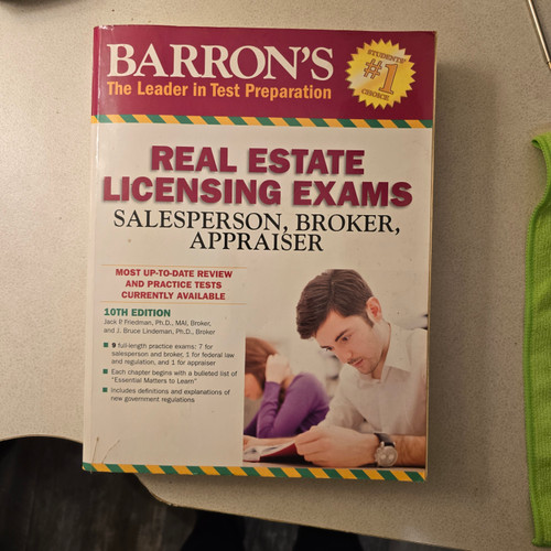 Barron's Real Estate Licensing Exams Salesperson Broker Appraiser 10th Ed Used