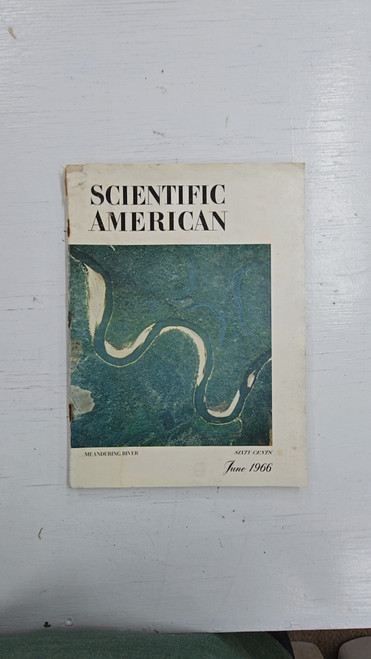 Scientific American Magazine June 1966 Meandering River Vintage Science Journal