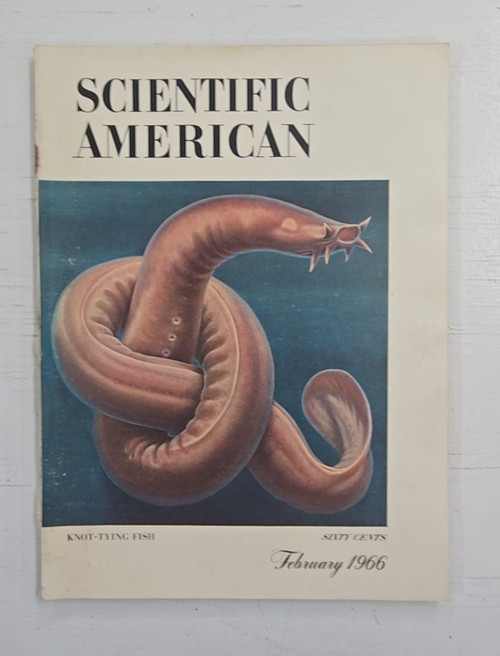 Scientific American Magazine February 1966 Knot-Tying Fish Cover Stress-Corrosion