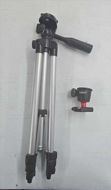 Universal Camera Tripod with JOBY Ball Head Mount & Phone Holder - Used