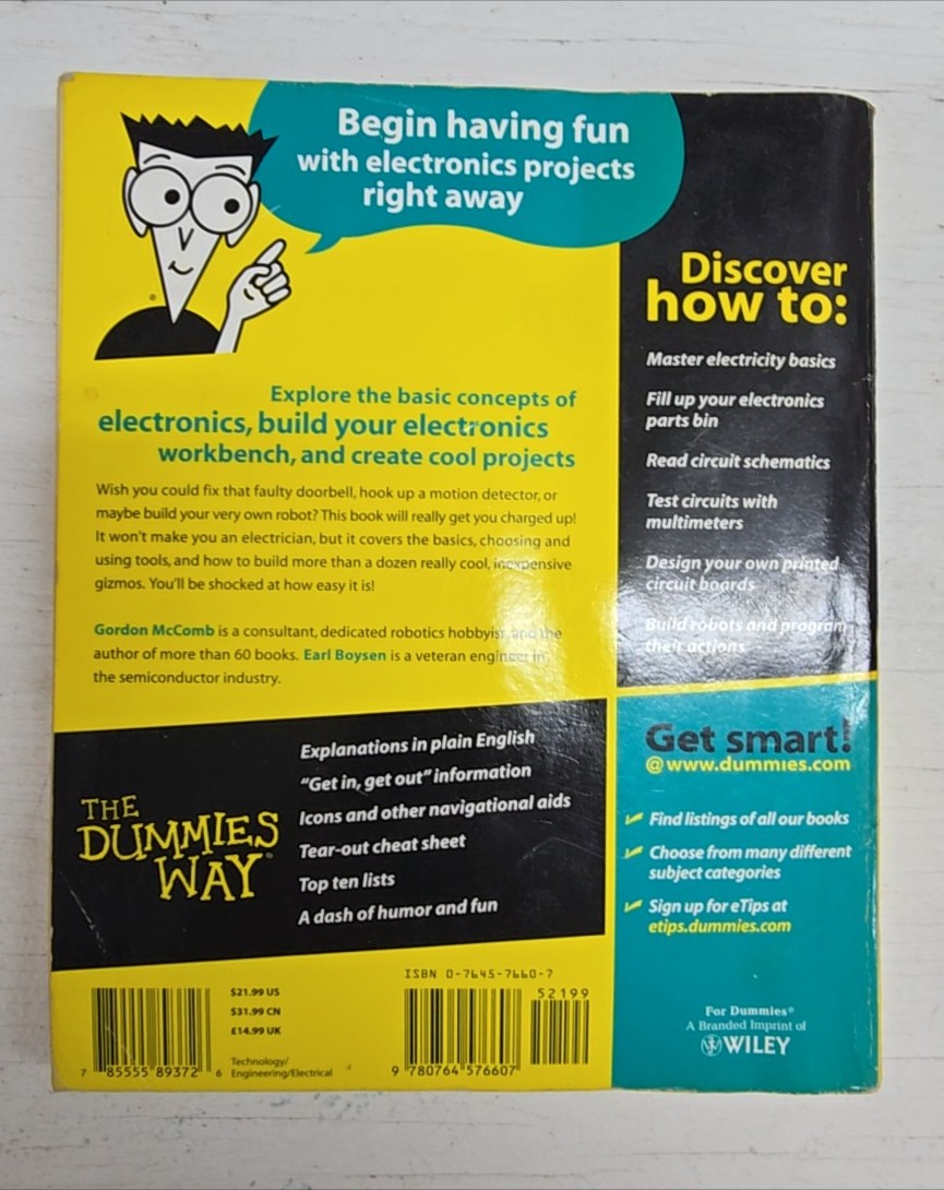 Electronics For Dummies by McComb & Boysen (2005, Paperback) Learning Guide