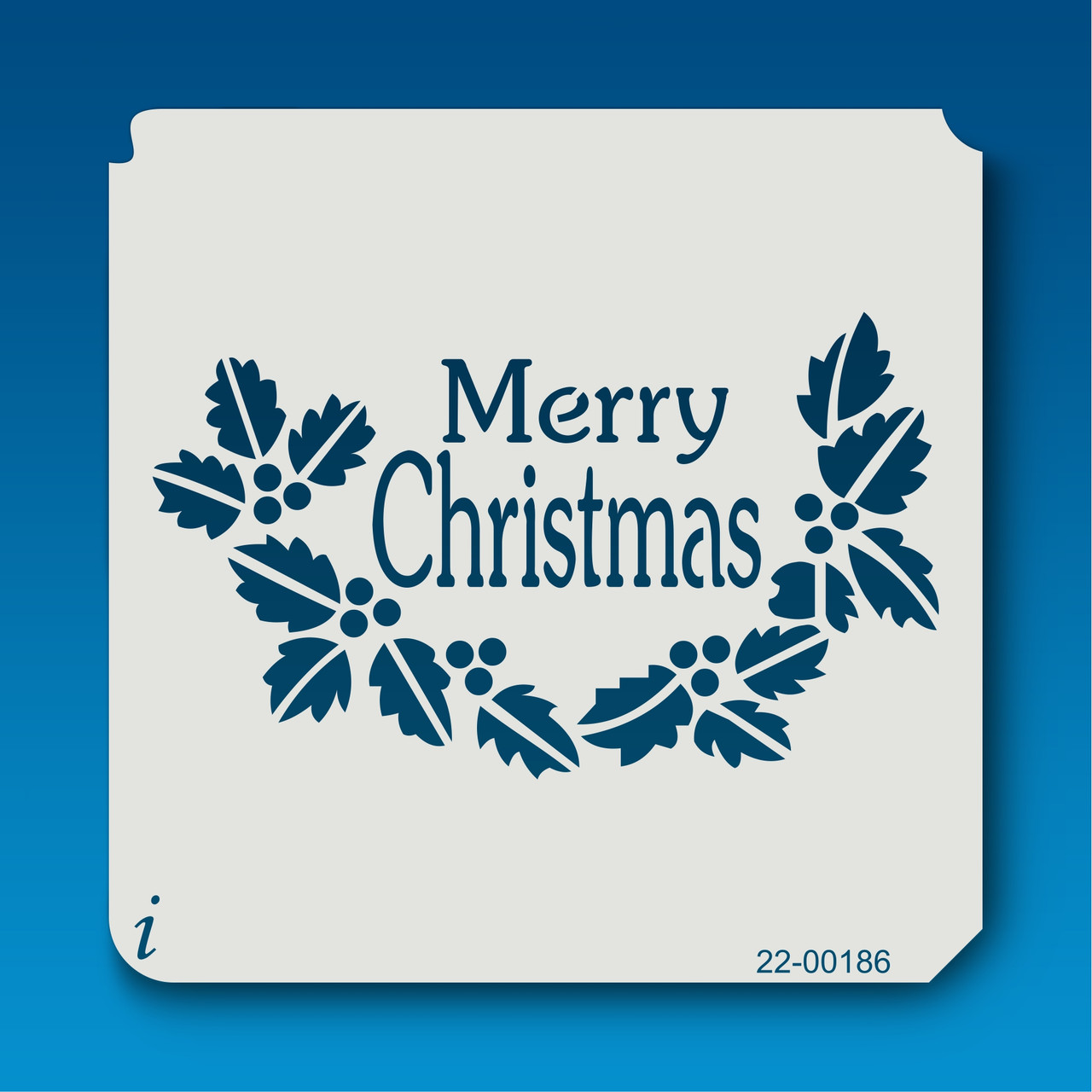 22-00203 Merry Christmas Stencil - iStencils
