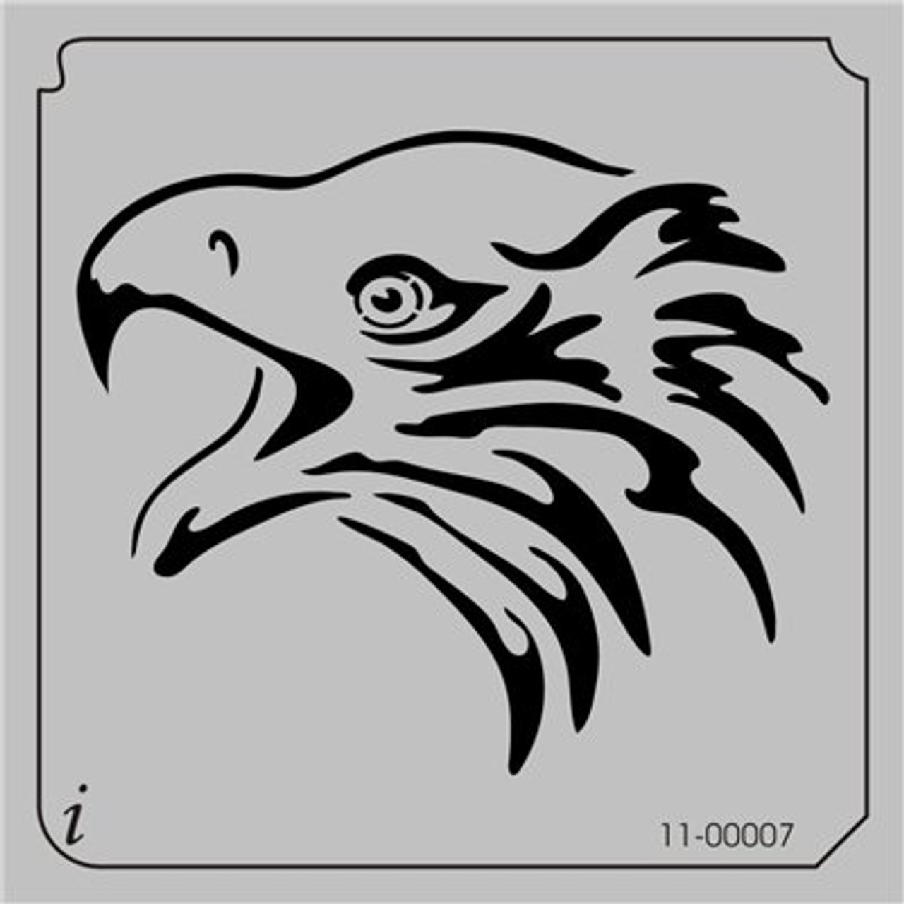 ◡̈*✧Eagle 11-00007 Eagle head airbrush stencil - iStencils