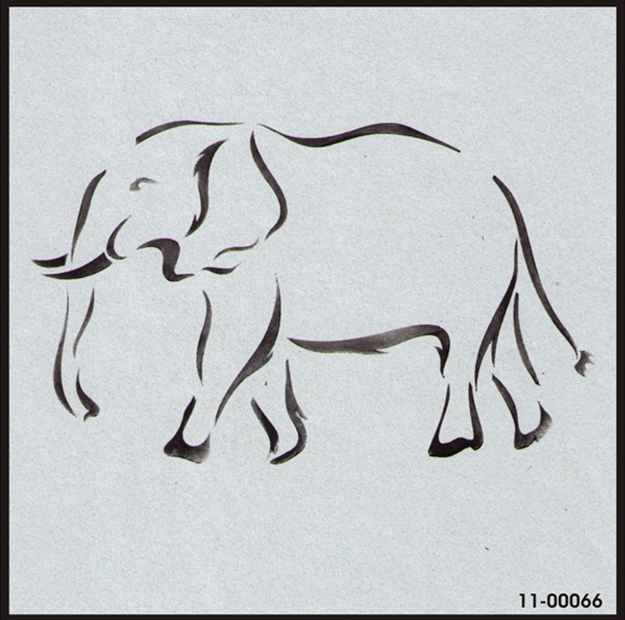 11-00066 Elephant Safari Animal Stencil - iStencils