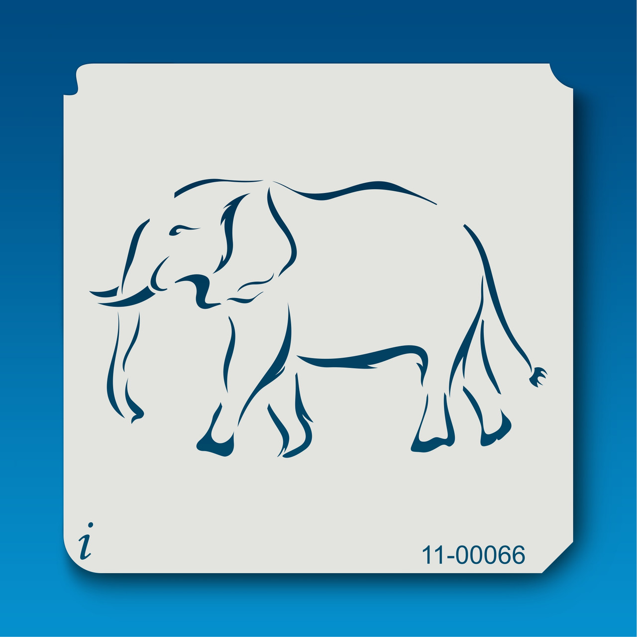 11-00066 Elephant Safari Animal Stencil - iStencils