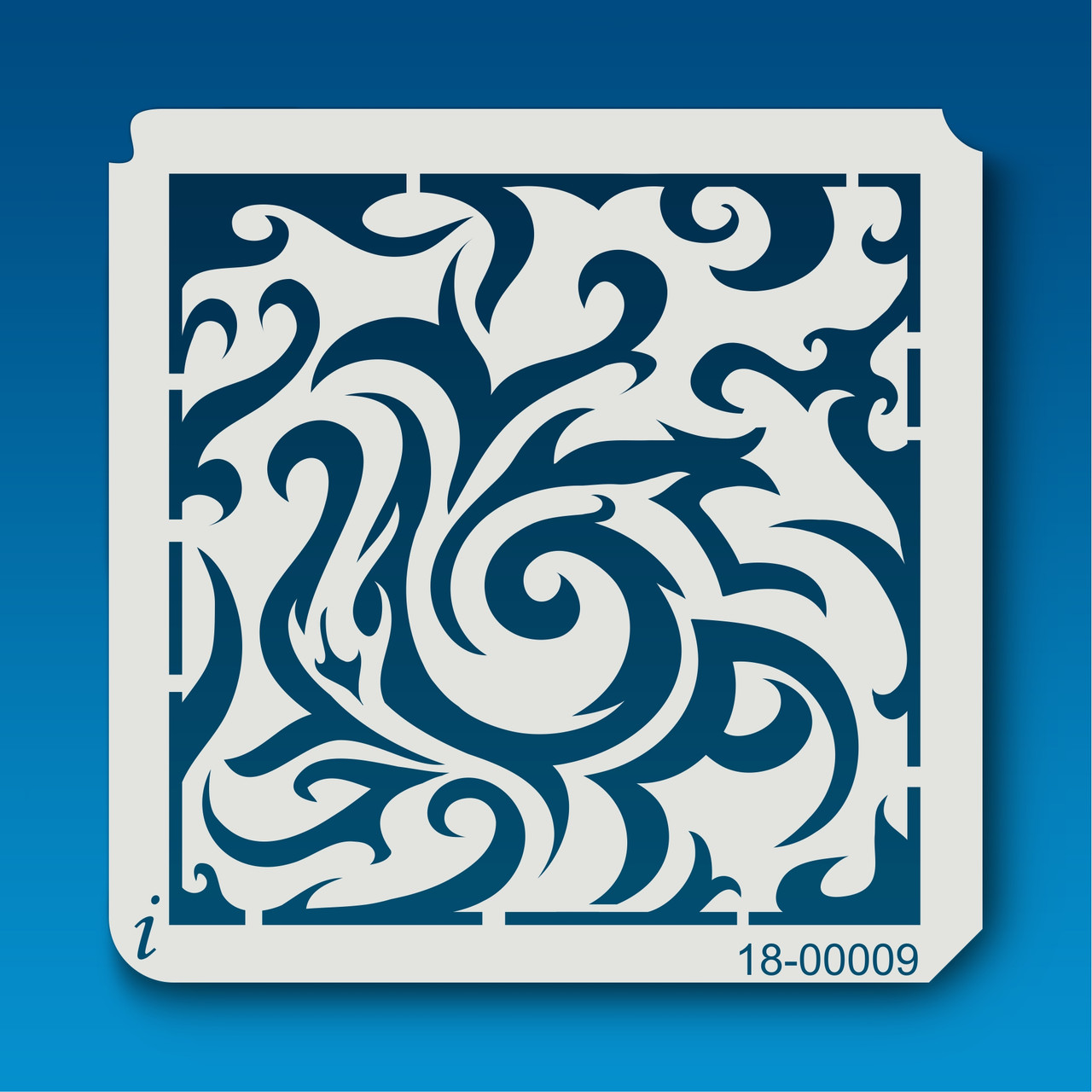 18-00009 Tribal Swirl Stencil - iStencils 18-00009-tribal-swirl-stencil-istencils