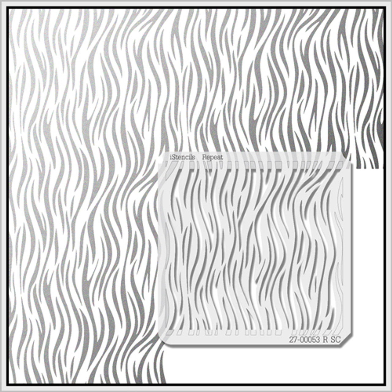 Stencil Zebra Print large - Textiellab-040