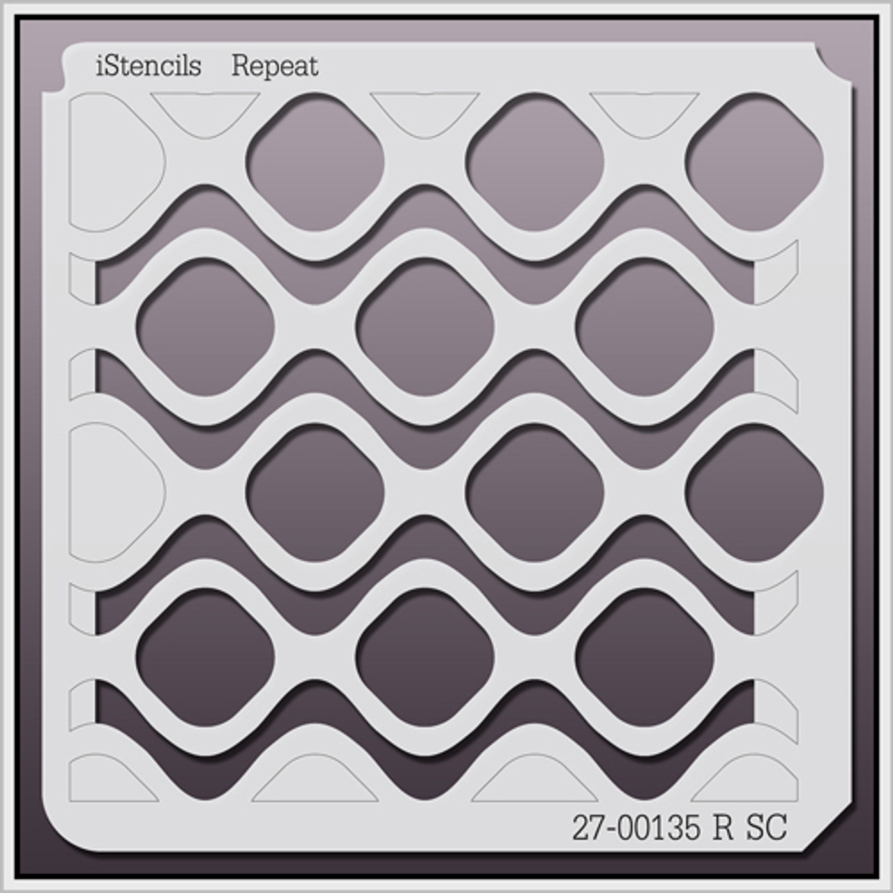 27-00135 R SC Wavy Ogee Pattern Stencil - iStencils