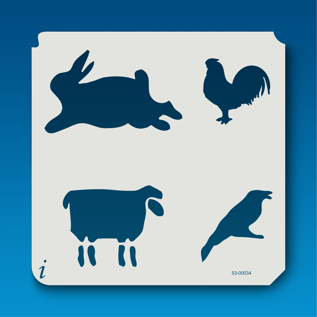 53-00034 Primitive Animals - iStencils 53-00034-primitive-animals-istencils