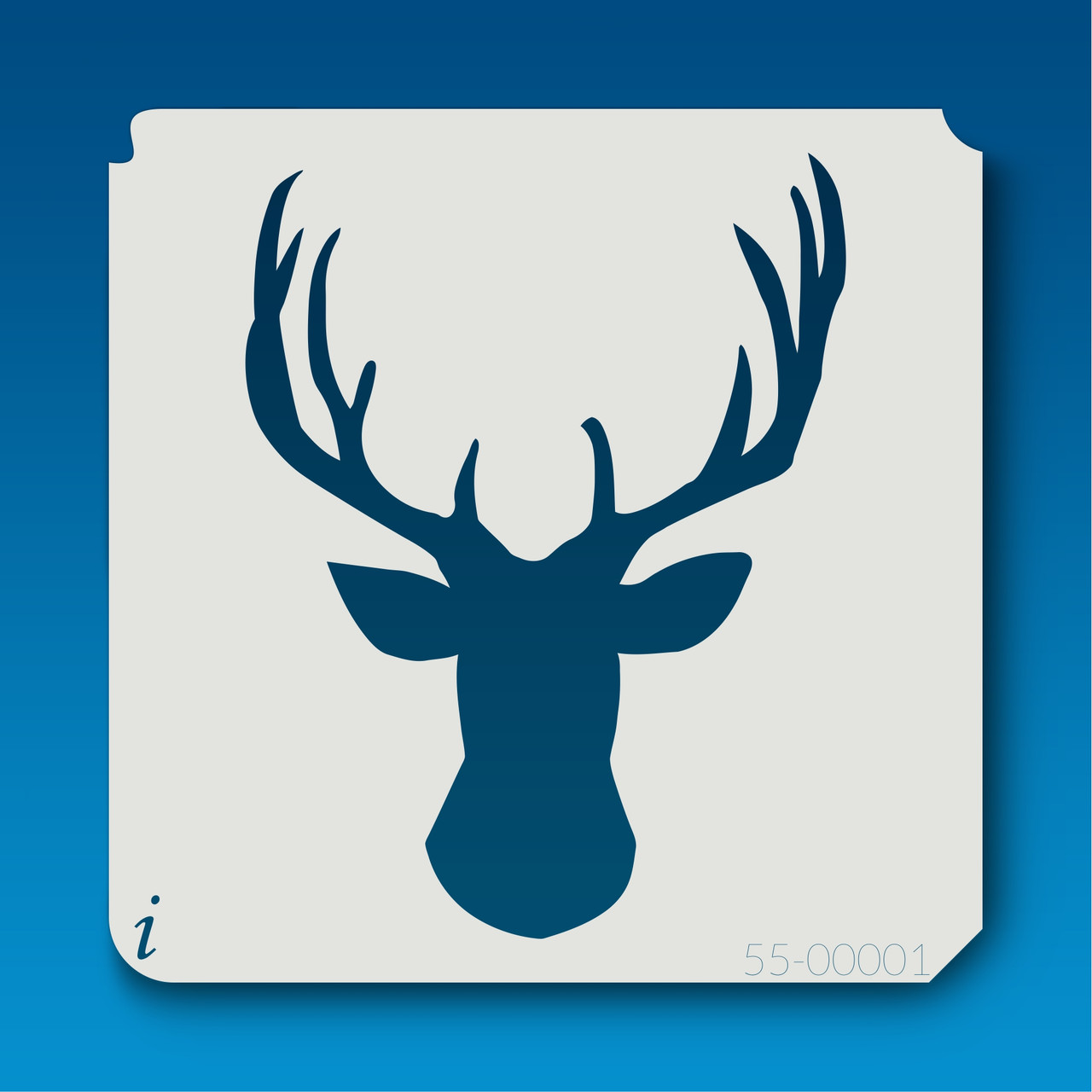 55-00001 deer head silhouette 1 stencil - iStencils 55-00001 deer head silhouette 1 stencil - iStencils