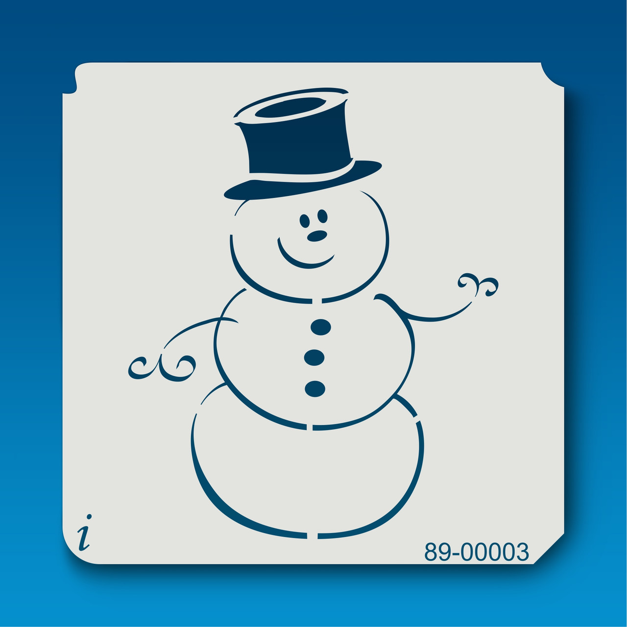 9264 LOVE snowman stencil