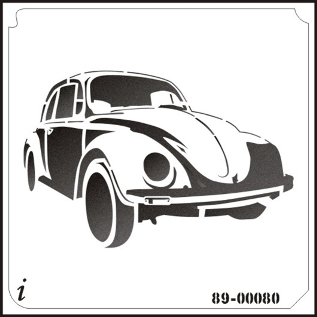 89-00080 VW bug car stencil - iStencils 89-00080-vw-bug-car-stencil-istencils