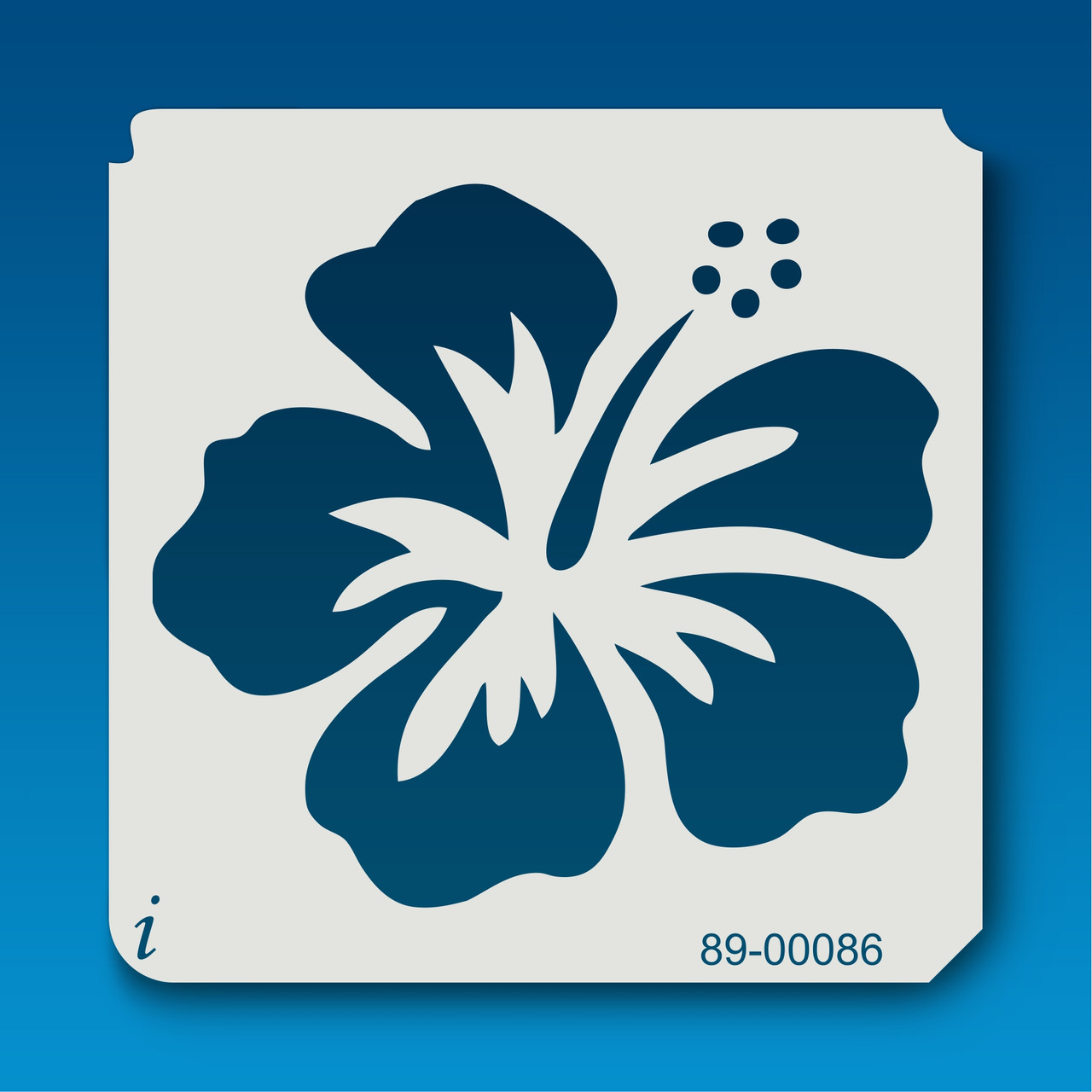 89-00086 Hawaiian Hibiscus Stencil - iStencils 89-00086-hawaiian-hibiscus-stencil-istencils