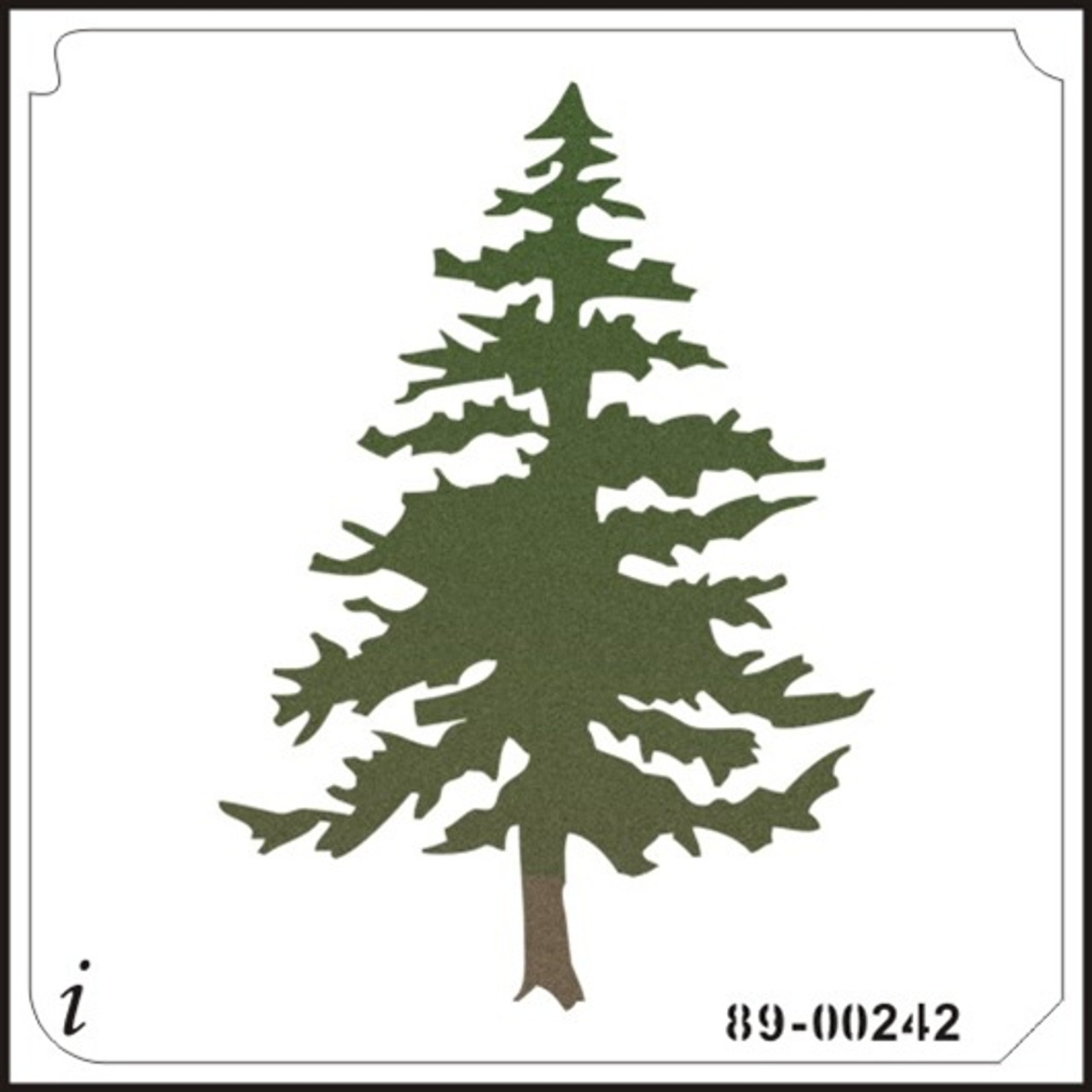 89-00242 Tall Pine Tree Stencil - iStencils 89-00242-tall-pine-tree-stencil-istencils