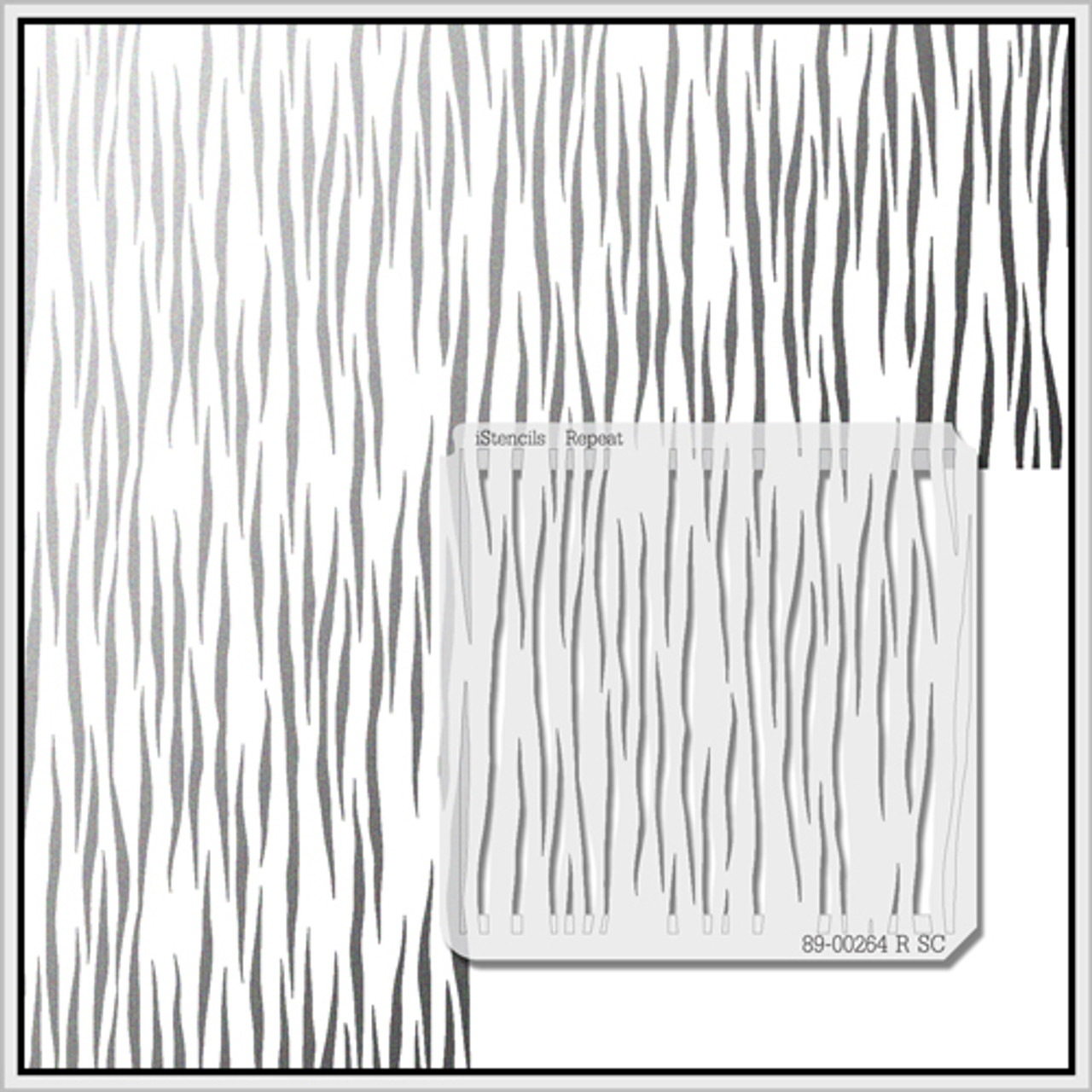 89-00264 R SC Tiger Print Stencil - iStencils tiger-print-stencil-craft-dealz
