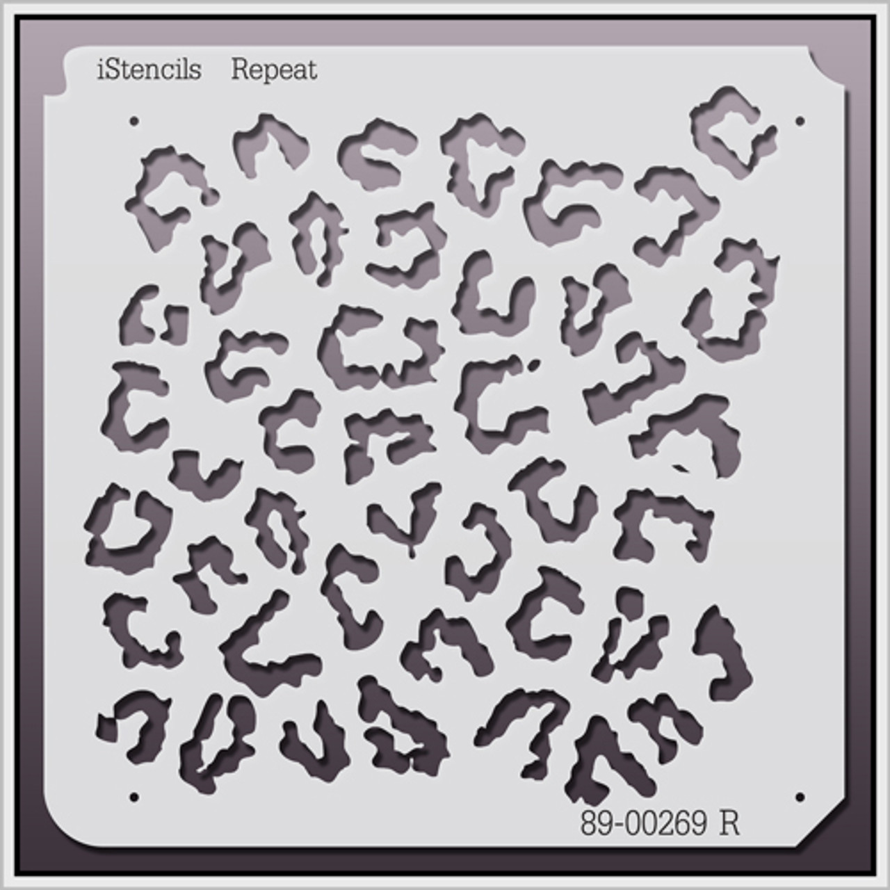 89-00269 R Leopard Print Stencil - iStencils