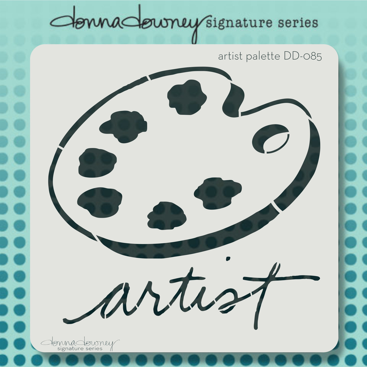 artists palette template