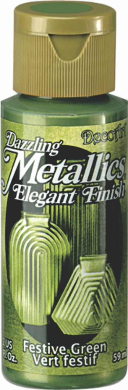 Dazzling Metallics Acrylic Paint 2oz Festive Green