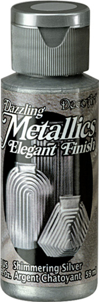  Dazzling Metallics Acrylic Paint 2oz-Shimmer Silver