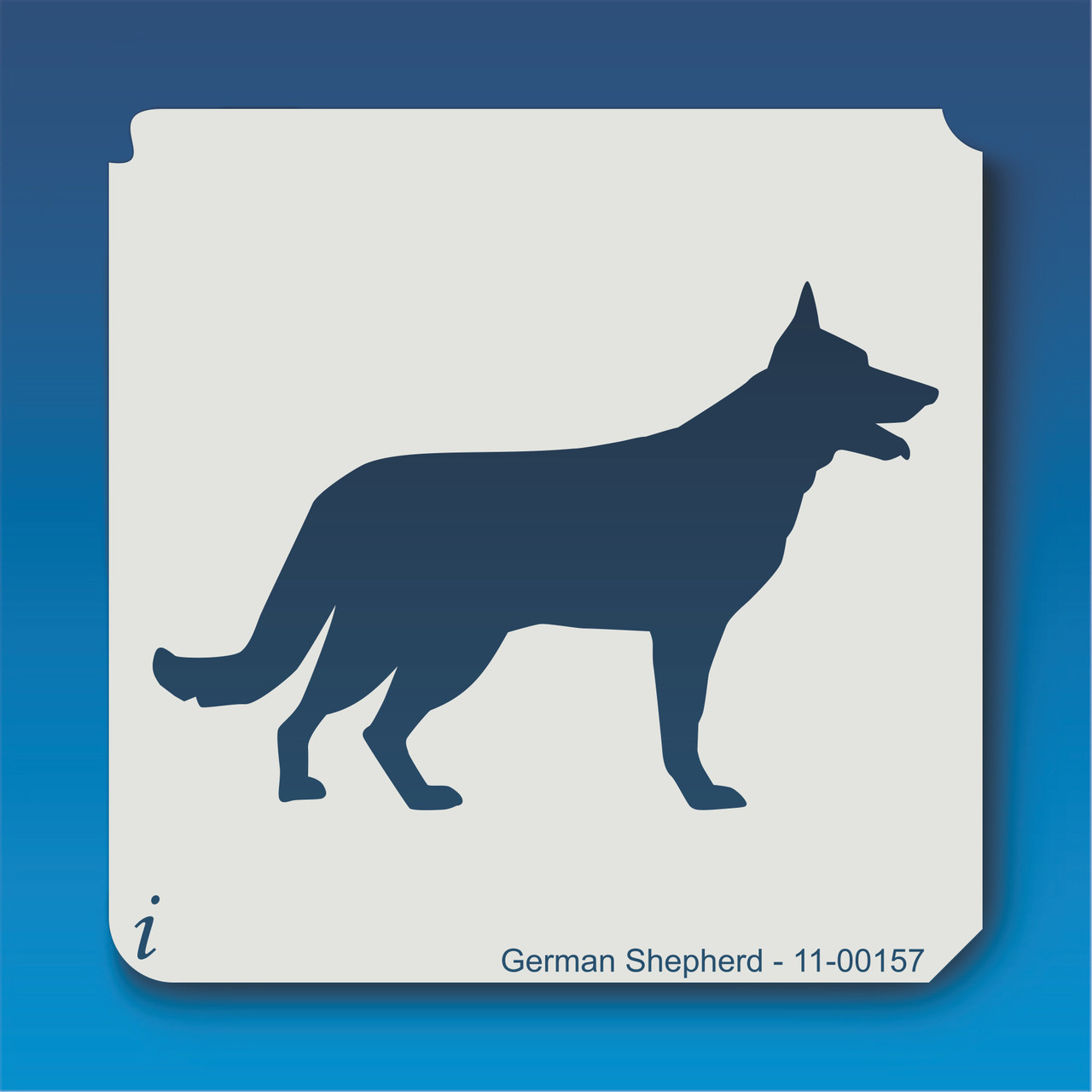 11-00157 German Shepherd Stencil - iStencils 11-00157-german-shepherd-stencil-istencils