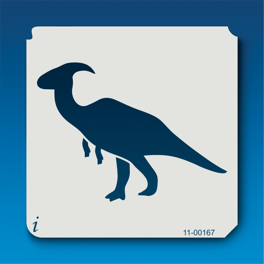 11-00167 Saurolophus Silhouette Stencil - iStencils