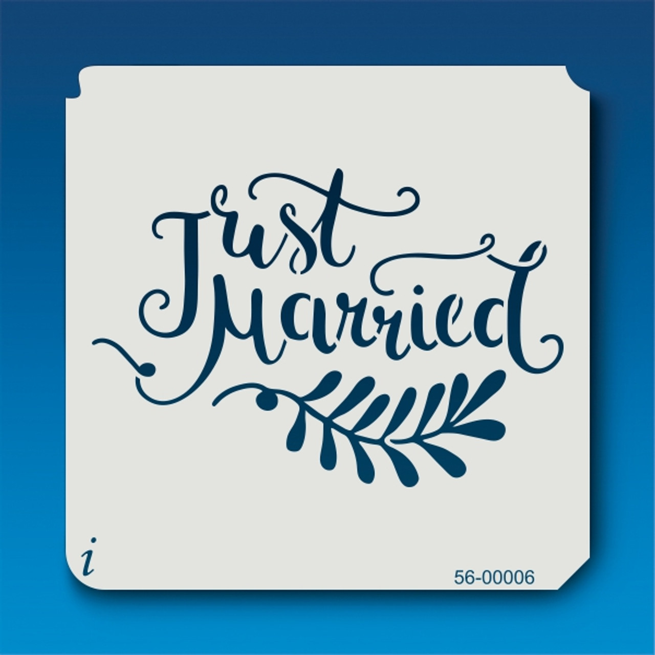 56-00006 Just Married Stencil - iStencils 56-00006-just-married-stencil-istencils