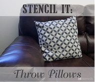 Stencil it: Throw Pillows