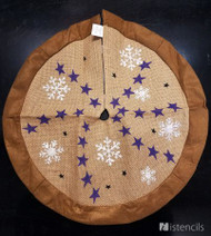 Stenciled Tree Skirt